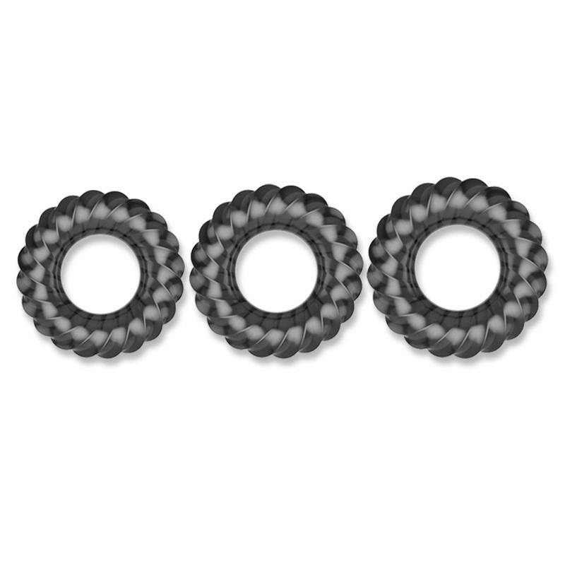 Wellness Health. Ring - 3 Stück TPE Penisringe für Männer,