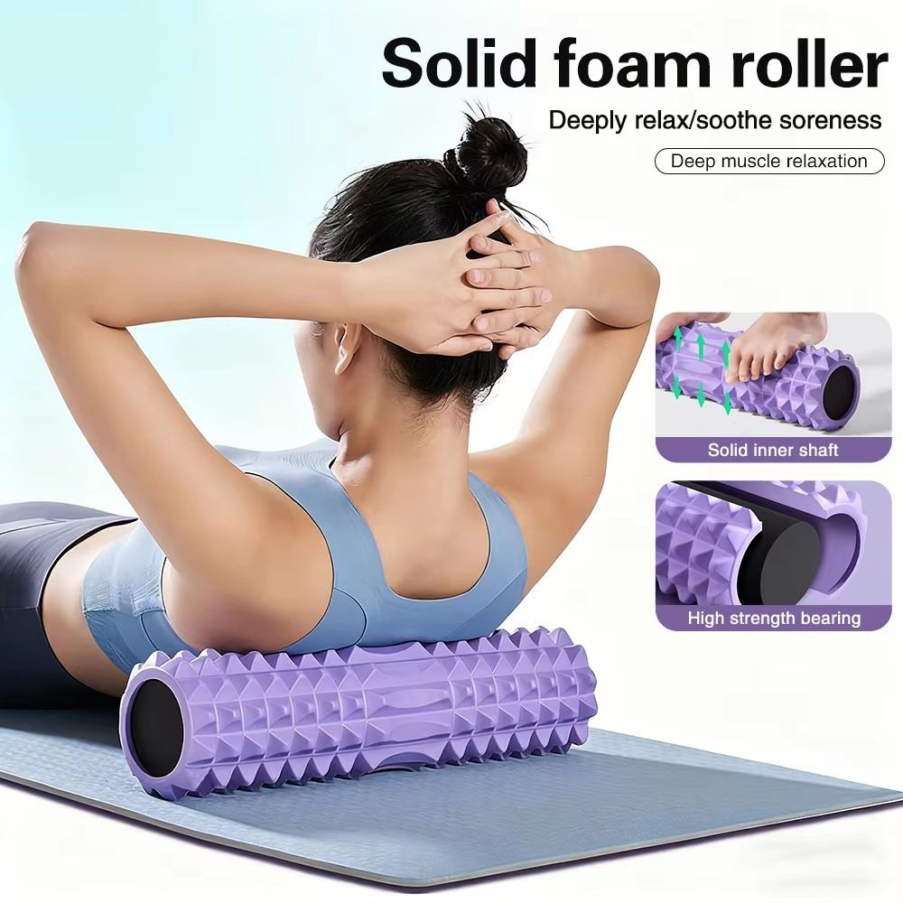 Foam Roller Trigger Point - EVA-Schaumstoff-Fitness-Rollmatte mit Hoher Dichte, Triggerpunkt-Yoga-Schaumstoffrolle, Professionelles