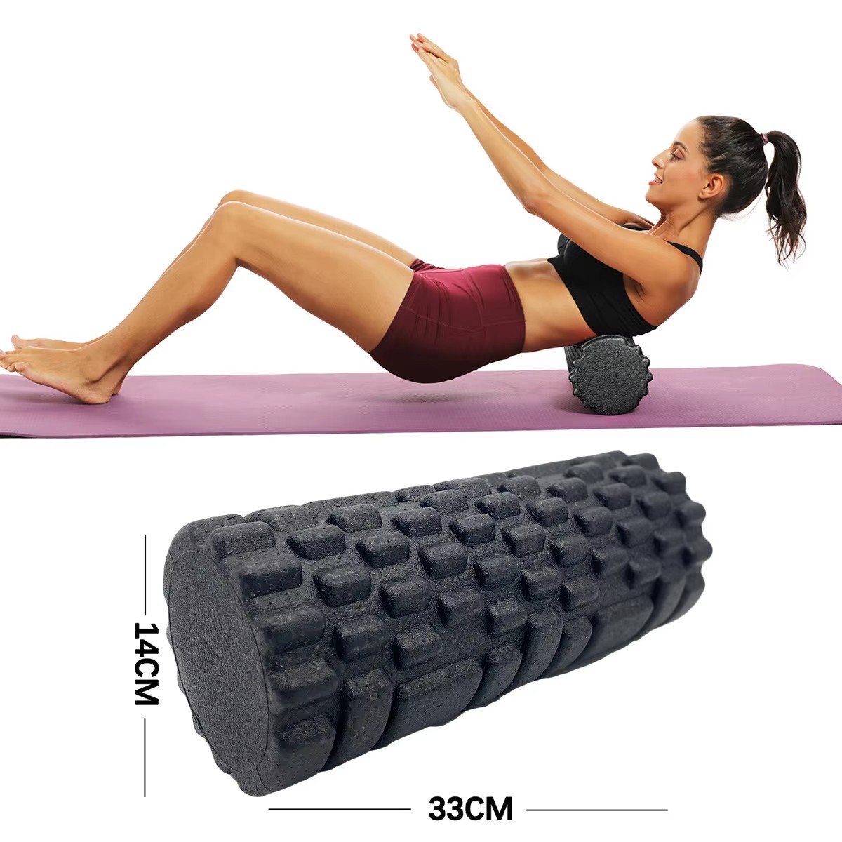 Foam Roller Trigger Point - 30/33 cm Fitness Schaum Roller Yoga