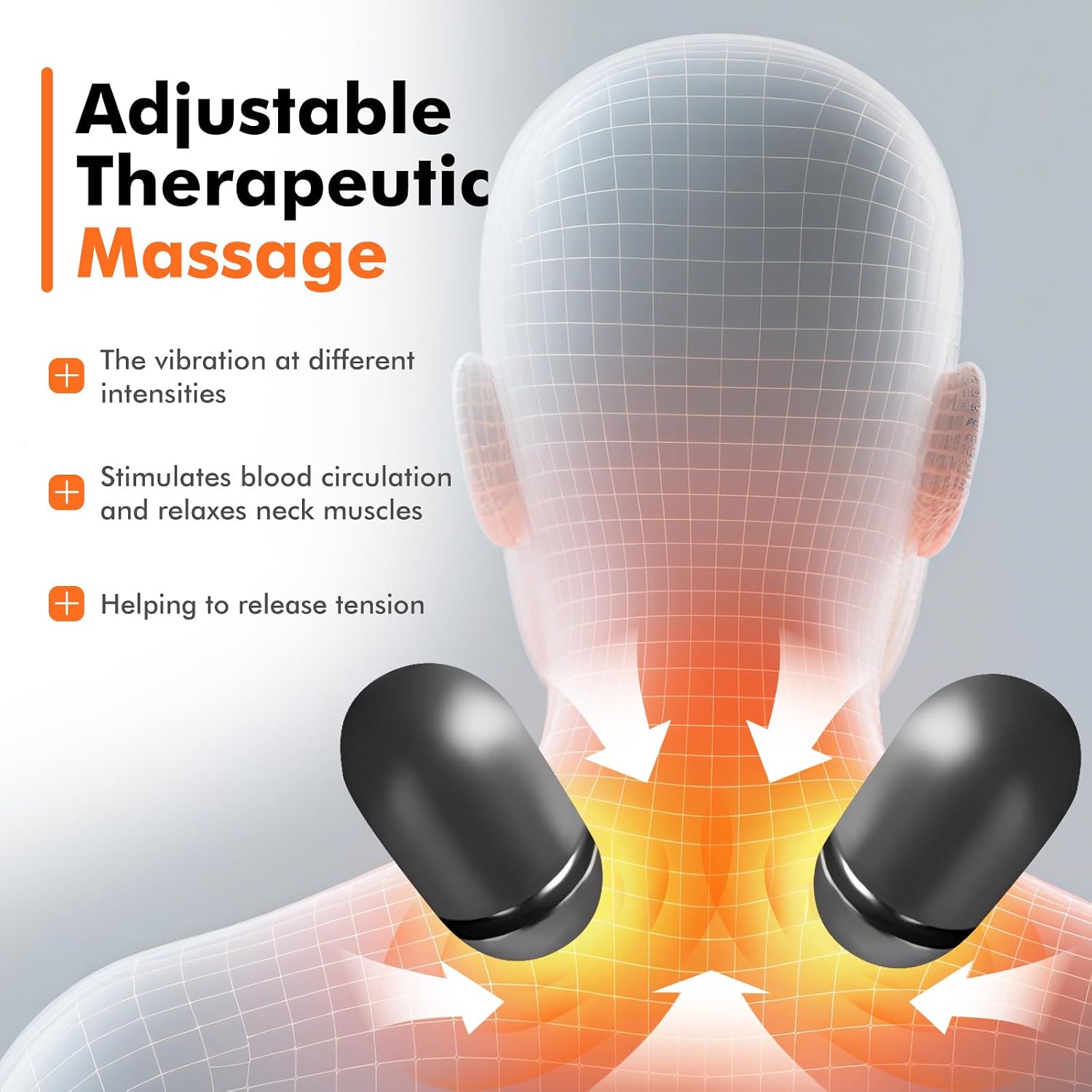 Neck Traction Pillow - 3-in-1 Nackenmassagekissen mit Wärmefunktion & Halswirbelsäulentraktion,