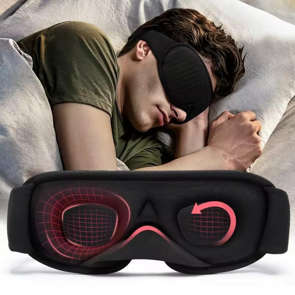 Sleep Eye Mask 3D - Augenmaske zur Verdunkelung beim Schlafen, Augenmaske