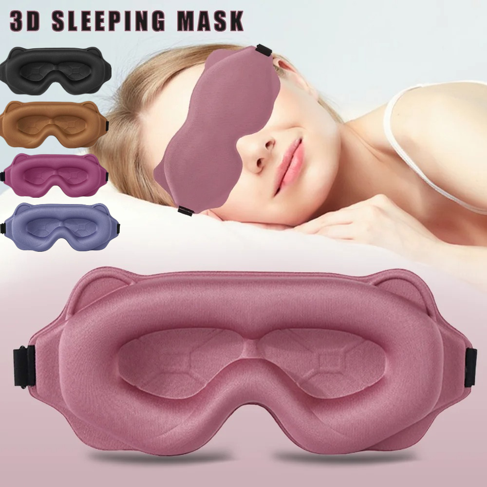 Sleep Eye Mask 3D - 3D-Schlafmaske, Lichtblockierend, Weich Gepolsterte Schlafmaske für