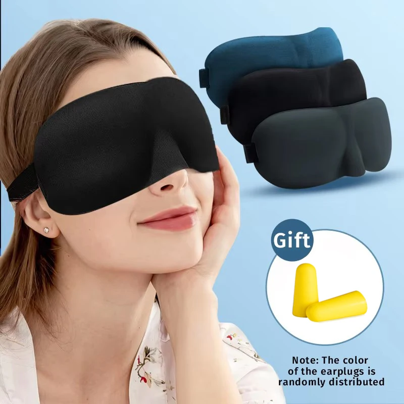 Sleep Eye Mask 3D - Augenmaske zum Schlafen, 3D-konturierte Schlafmaske, konkav