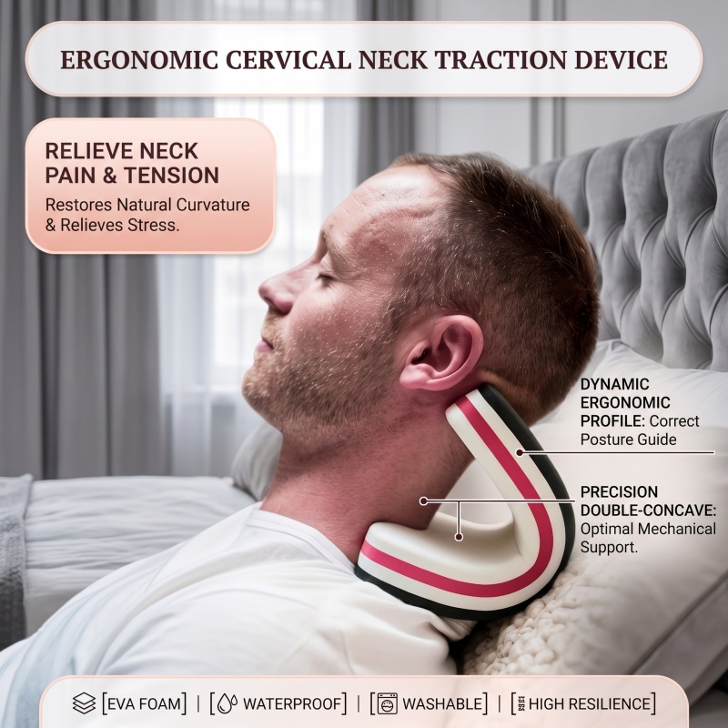 Neues Design Nacken- und Schul – Neck Traction Pillow Bewertung und Preis